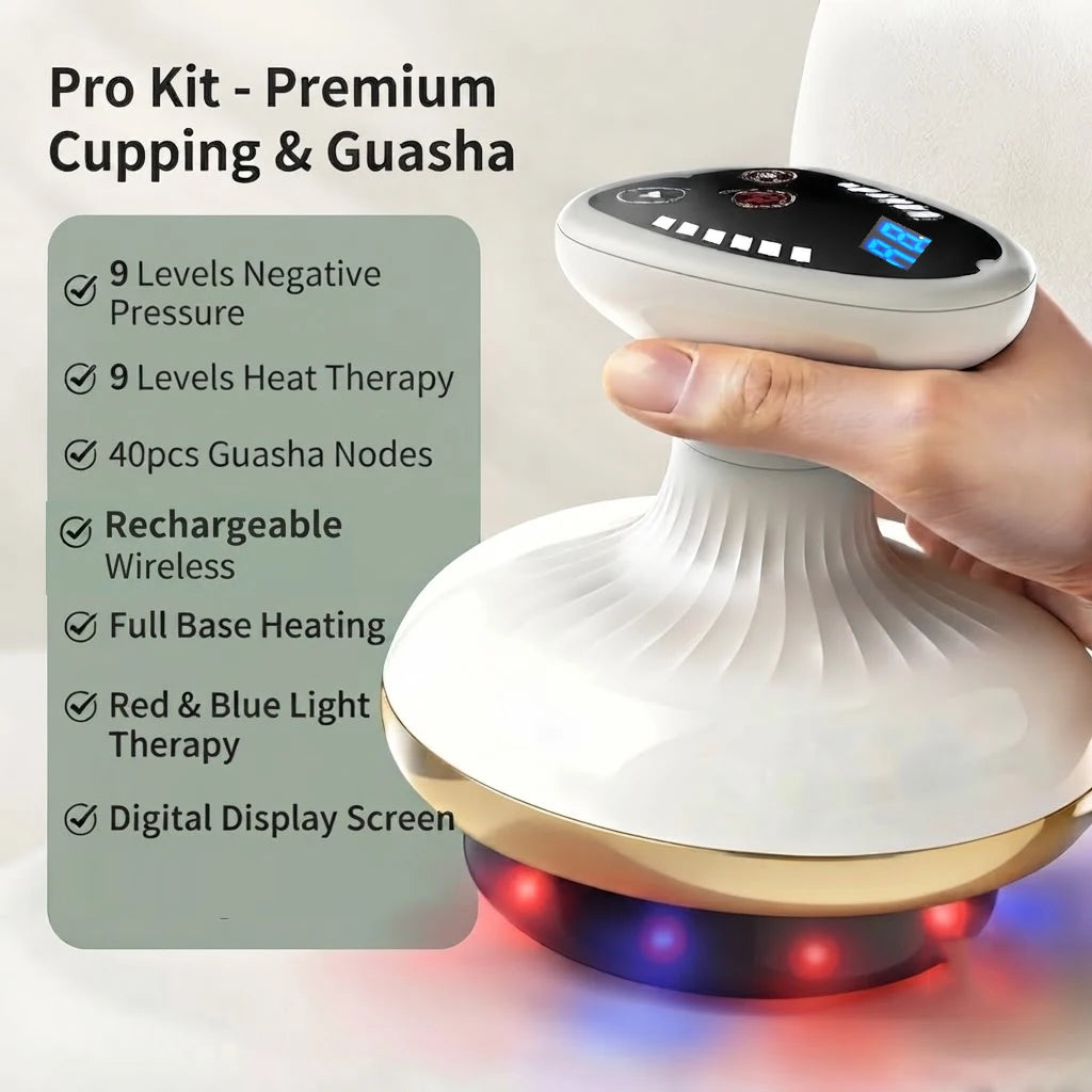 pro kit Color Electric Cupping Massager With Suction – Rechargeable Handheld