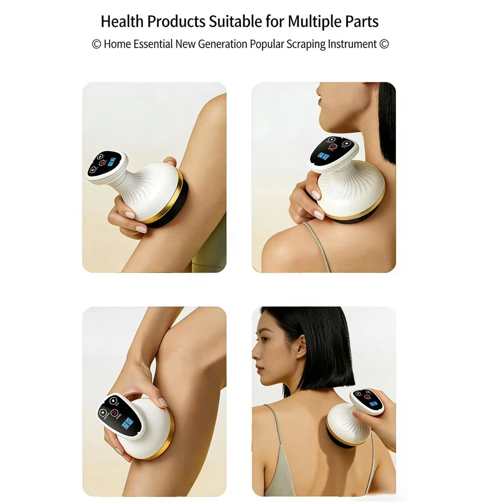 Electric Cupping Massager With Suction – Rechargeable Handheld