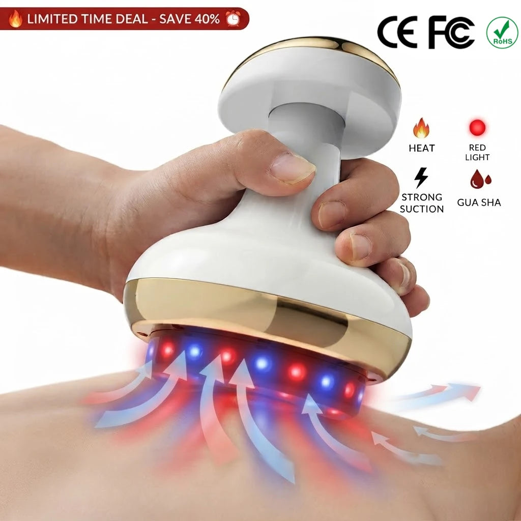 Electric Cupping Massager With Suction – Rechargeable Handheld