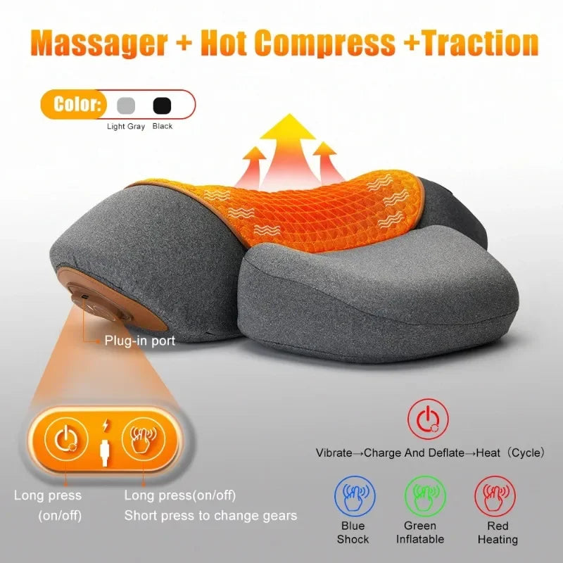 Cervical Neck Support Pillow – Orthopedic Massage Cushion
